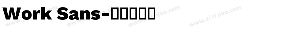 Work Sans字体转换